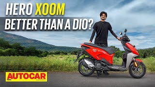 2023 Hero Xoom  Indias best 110cc scooter  First Ride  Autocar India [upl. by Weslee55]