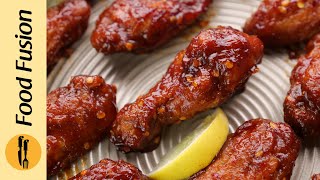 Spicy BBQ Chicken Wings Recipe by Food Fusion [upl. by Aleacim]