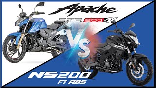 NS 200 FI ABS vs TVS Apache 200 Fi ABS  Comparativa Completa  locoporlasmotos ​ [upl. by Cochrane]