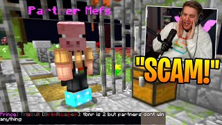 We got SCAMMED on Minecraft Skyblock [upl. by Arolf]