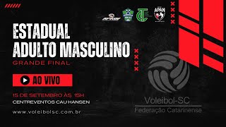 GRANDE FINAL  CAMPEONATO CATARINENSE DE VÔLEI MASCULINO ADULTO 2024 [upl. by Keverian]