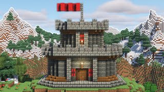 Minecraft How To Build A Small Castle Easy Tutorial [upl. by Anabal]