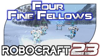 Robocraft Four Fine Fellows Platoons  23 Even Minier Mech [upl. by Harim994]