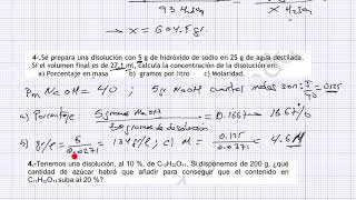 DISOLUCIONES PRIMERO DE BACHILLERATO [upl. by Burkhart]