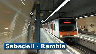 FGC Barcelona Sabadell  Rambla S2 UT 112 [upl. by Otero895]