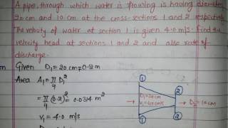 BERNOULLI EQUATION NUMERICAL 2  BERNOULLI 3  ANUNIVERSE 22 [upl. by Josepha]