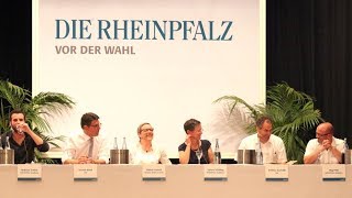 Kandidatenvorstellung RHEINPFALZPodiumsdiskussion Landratswahl Kreis Südliche Weinstraße [upl. by Nojel]