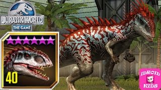 INDOMINUS REX MAX LEVEL 40 HYBRID  Jurassic World The Game [upl. by German]