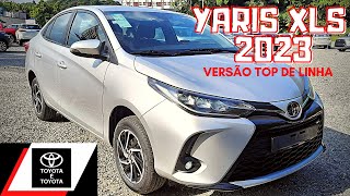 TOYOTA YARIS XLS 2023 15 SEDAN 0KM COM TSS DETALHES DO INTERIOR E EXTERIOR [upl. by Mellitz]