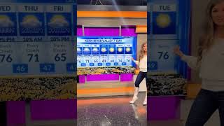 Pretending to be the weather girl at NBC WGET 17 😂 [upl. by Pulcheria]