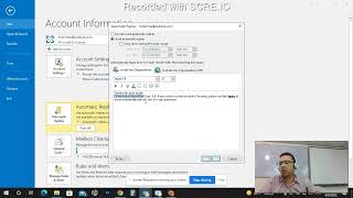 43 Automatic replies كيفية تعيين رسالة أنك خارج المكتب في Outlook الرد التلقائي mca outlook [upl. by Lauder]