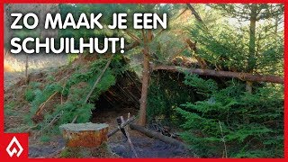 SURVIVAL Een schuilhut maken  Dutch Outdoor Group [upl. by Melantha]