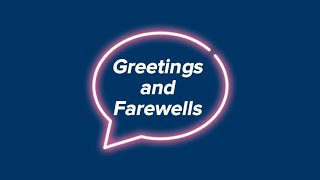 Greetings and Farewells in English [upl. by Ettelohcin]