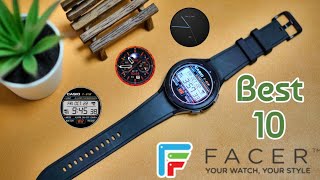 Top 10 Best Facer Smartwatch Faces for Galaxy Watch 4 Classic  Galaxy Watch 5 Pro [upl. by Nohpets634]