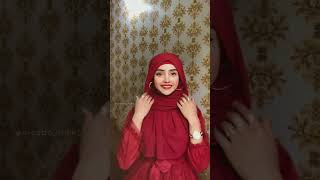 Quick Hijab Tutorial with Chiffon Georgette Scarf  The Hijab Company [upl. by Dulcine]