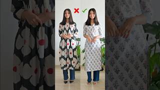 How to pair Kurtis and Jeans  shorts kurtis jeans howtostyle [upl. by Eniretak105]