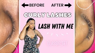 Curly Lashes  Lash with me  Eyelash Extensions [upl. by Dudley]