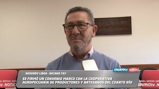 SE FIRMÓ UN CONVENIO MARCO CON LA COOPERATIVA AGROPECUARIA DE PRODUCTORES Y ARTESANOS DEL CUARTO RÍO [upl. by Aisereht]