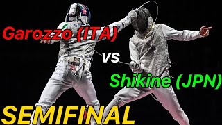 Tokyo 2021 Semifinal Garozzo ITA v Shikine JPN  Olympic Fencing  Mens Foil Highlight [upl. by Attenaej]