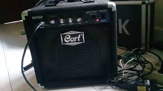 Review ampli bass cort ge15b ampli kecil tapi centil ampli bass buat latian dikamar [upl. by Ahsasal]