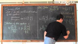 Cramers Rule Solving Systems of Equations [upl. by Zacharie49]