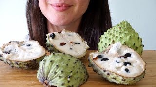 ASMR Eating Sounds Custard Apple  Messy Eating  Lip Smacking No Talking [upl. by Lillian]