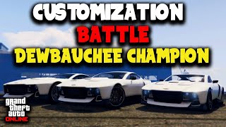 Dewbauchee Champion Customization Battle  GTA Online with HarmNone and gtanpc [upl. by Ivo]