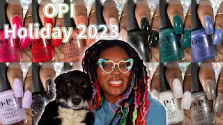 OPI Terribly Nice Holiday 2023 Nail Polish Collection Swatch amp Review [upl. by Wassyngton]