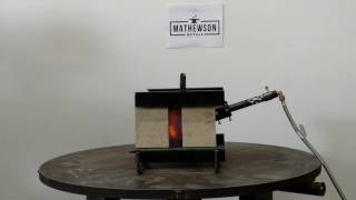 Demonstration MetalSmith Propane Forge by Mathewson Metals [upl. by Bannerman]