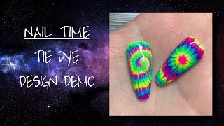 TieDye Nail Design  NAIL TIME [upl. by Sheff]