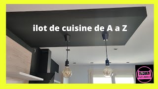 FAIRE UN ILOT ECLAIRAGE CUISINE EN PLACO de A a Z [upl. by Ruhtra]