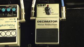 ISP Decimator Noise Reduction Pedal Demo Matt Manzella [upl. by Llarret217]