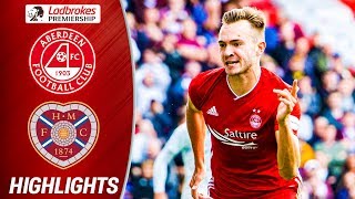 Aberdeen 32 Hearts  Frantic Opening Match As Hedges Nets Winner  Ladbrokes Premiership [upl. by Eirojam500]