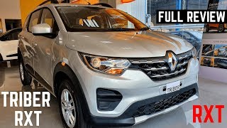 Renault TRIBER RXT Second Top Model FULL Detailed Review  Interiors PRICE Features  Triber RXT [upl. by Nnaecarg]