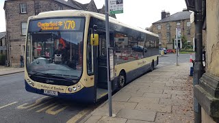 Hulleys of Baslow Optare Tempo X1200 19YJ60LSL  Route X70 [upl. by Naitsirk747]