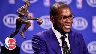 Kevin Durant delivers famous ‘You the Real MVP’ 2014 NBA MVP acceptance speech  ESPN Archives [upl. by Inaliel]