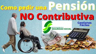 👉Como pedir una Pensión No Contributiva💰Sin Cotizar de la Seguridad Social✅Pensionistas jubilacion [upl. by Philips48]