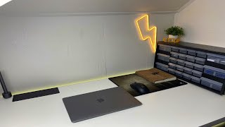 My new productivity quotworkquot standing desk setup  Ikea linnmon [upl. by Hickey]