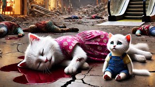 Cute Kitten Become HERO  Keep His Promise😾😭 cat catstory cute kitten aiimages aicat [upl. by Walston272]