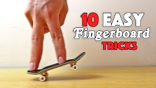 10 EASY FINGERBOARD TRICKS [upl. by Aracaj162]