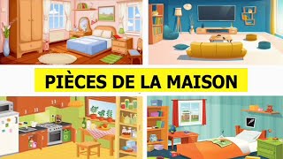 QUIZ Vocabulaire  apprendre les pièces et les objets de la maison en français [upl. by Salina]