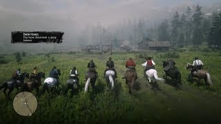 Dutch Van Der Linde Gang Vs ODriscoll Gang Hideout  Red Dead Redemption 2 [upl. by Hulburt379]