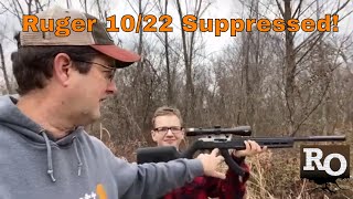 Ruger 1022 Suppressed and Volquartsen Bolt  Quiet and Fun [upl. by Leak]