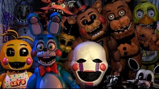 FNAF 2 All Animatronics attack [upl. by Aelahs608]