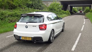 25x BMW M135i and M140i  EPIC Accelerations Launch Powerslides 500hp M135i Pure Turbos M140i [upl. by Carlen709]