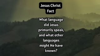 What language did Jesus speak jesus jesuschrist god [upl. by Netsruk497]