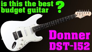 Unboxing the Donner DST152 Strat guitar kit A comprehensive review and testing [upl. by Ellerol]