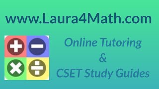 CSET Multisubject Subtest II 2 Math Official Practice Test 27 [upl. by Cristiona874]