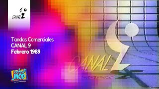 Tandas Comerciales Canal 9 Febrero 1989 [upl. by Sampson]