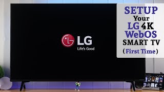 LG NanoCell 4K TV How To Setup For The First Time WebOS Smart LED TV [upl. by Yorke]